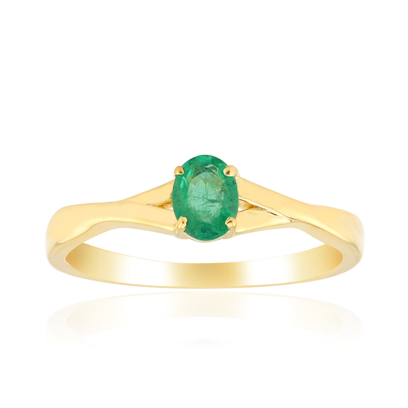 Sambia-Smaragd-Silberring