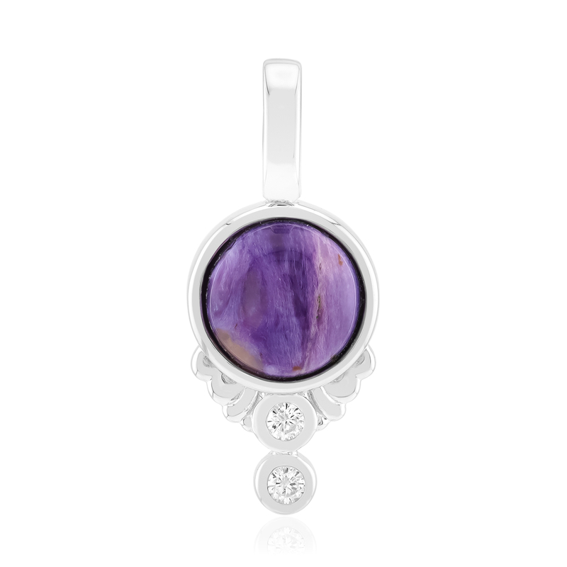 Charoit-Silberanhänger - Farbe: Lila