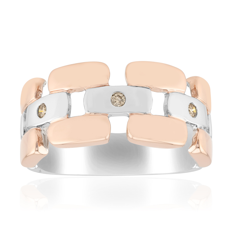 I1 Argyle-Rose de France-Brillant-Silberring (Annette)