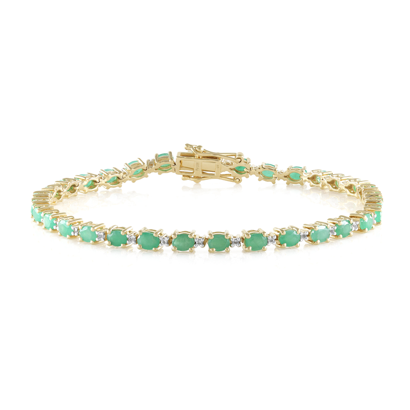 Socoto-Smaragd-Silberarmband