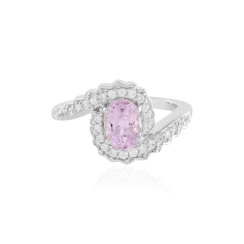 Brasilianischer Kunzit-Silberring