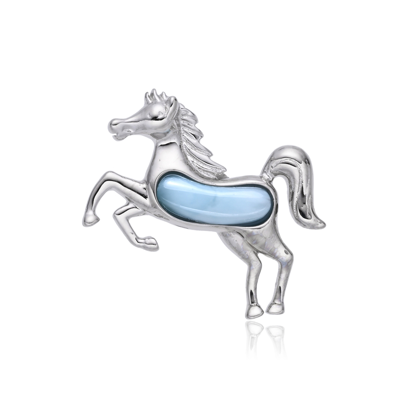 Larimar-Silberanhänger