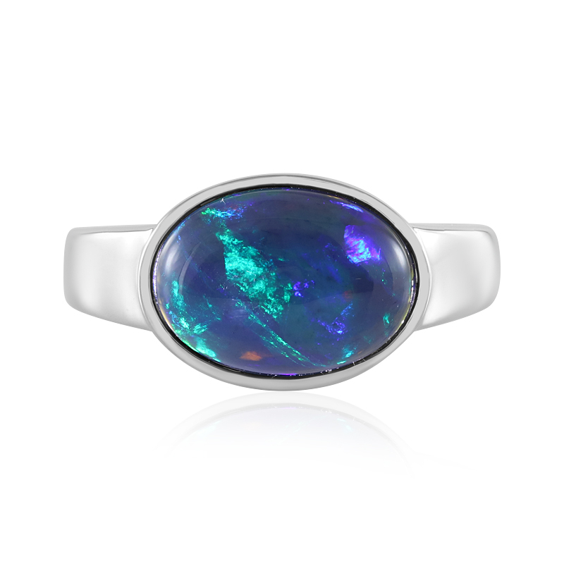 Mezezo-Opal-Silberring