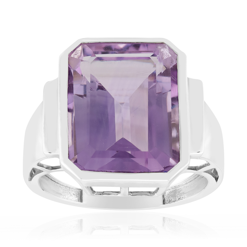 Lavendel-Amethyst-Silberring