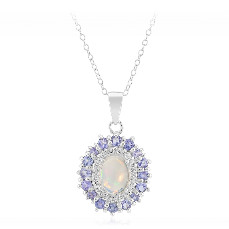 Welo-Opal-Silberhalskette