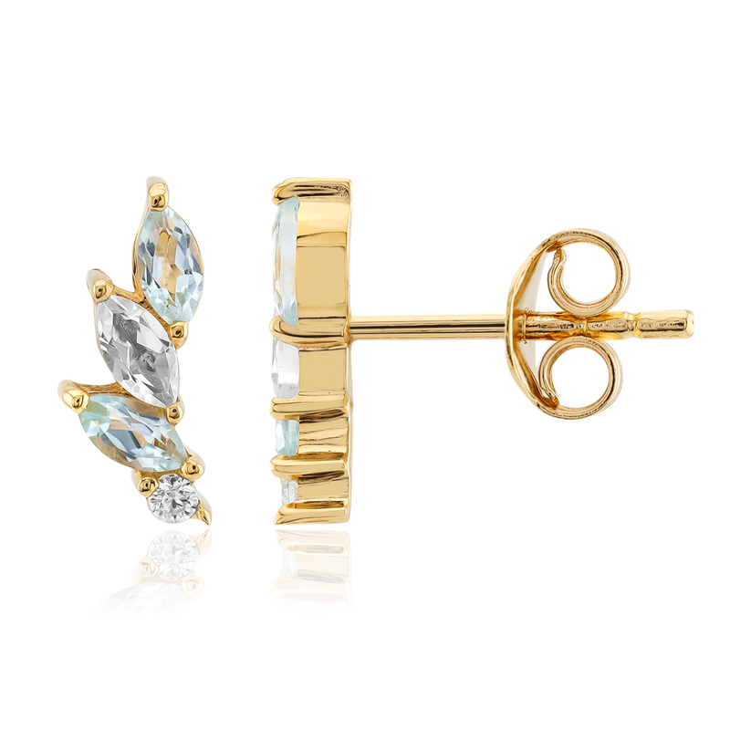 Topas-Silberohrringe Topas-Silberohrringe