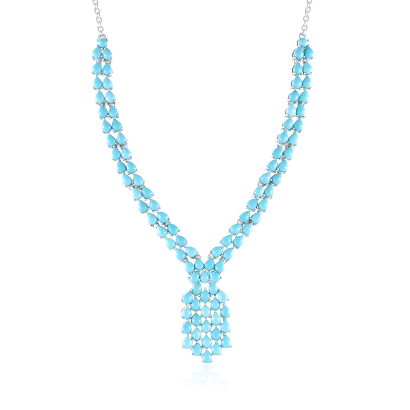 Sleeping Beauty-Türkis-Silbercollier (Faszination Türkis)