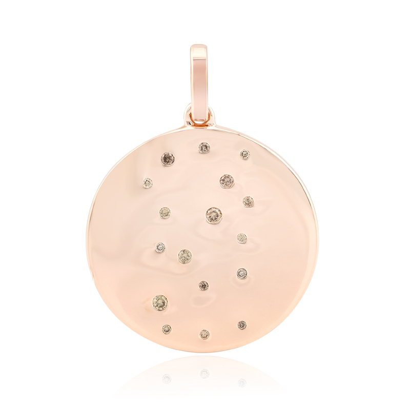 I1 Argyle-Rose de France-Brillant-Silberanhänger (Annette)