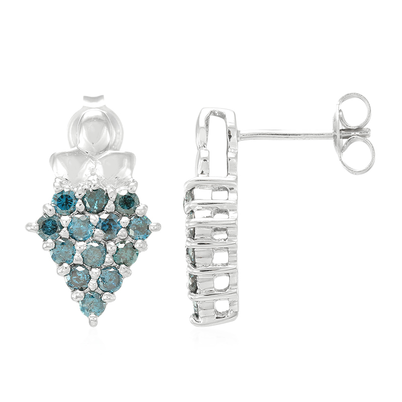 Fancy-Brillant-Silberohrringe Fancy-Brillant-Silberohrringe