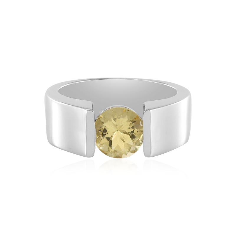 Gelber Beryll-Silberring Gelber Beryll-Silberring