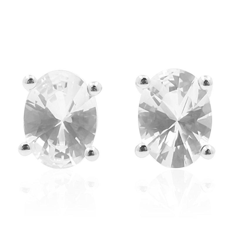 Danburit-Silberohrringe