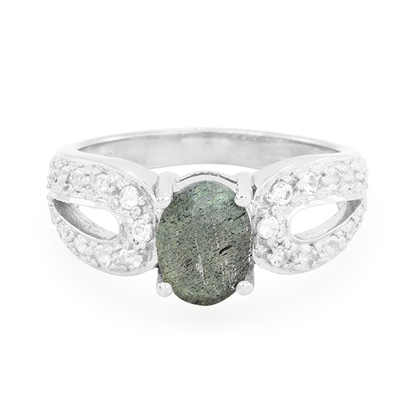 Labradorit-Silberring Labradorit-Silberring