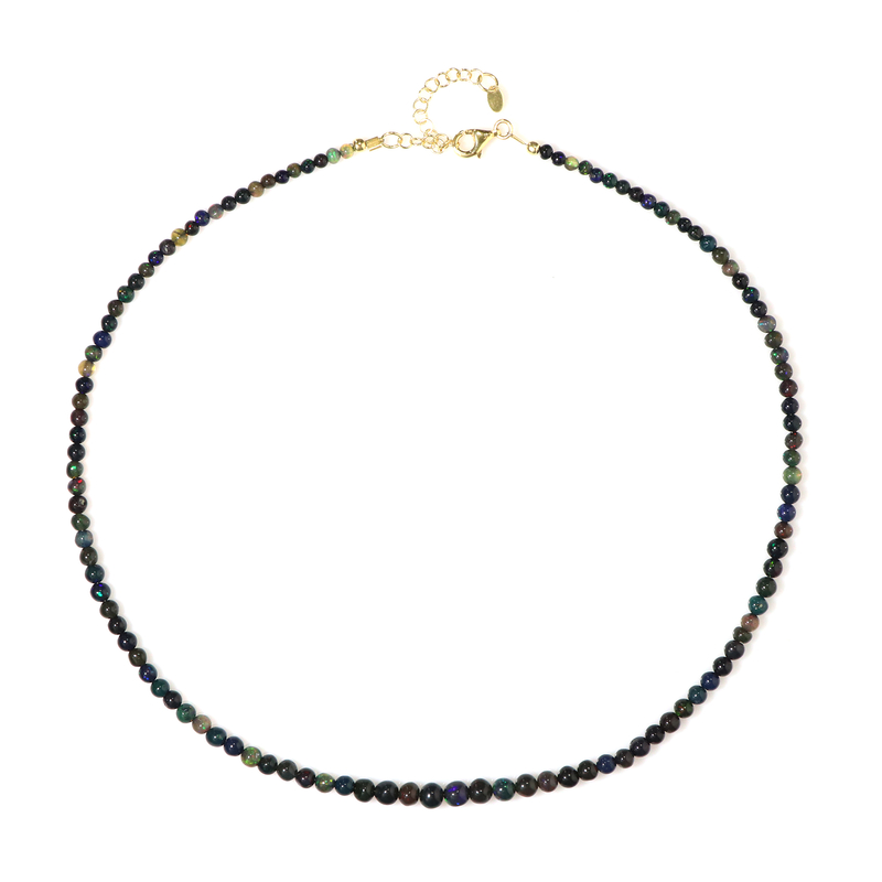 Mezezo-Opal-Silberhalskette