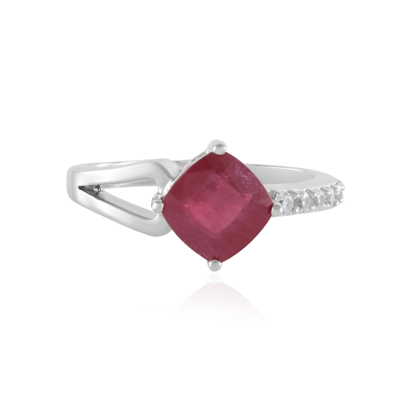 Madagaskar-Rubin-Silberring