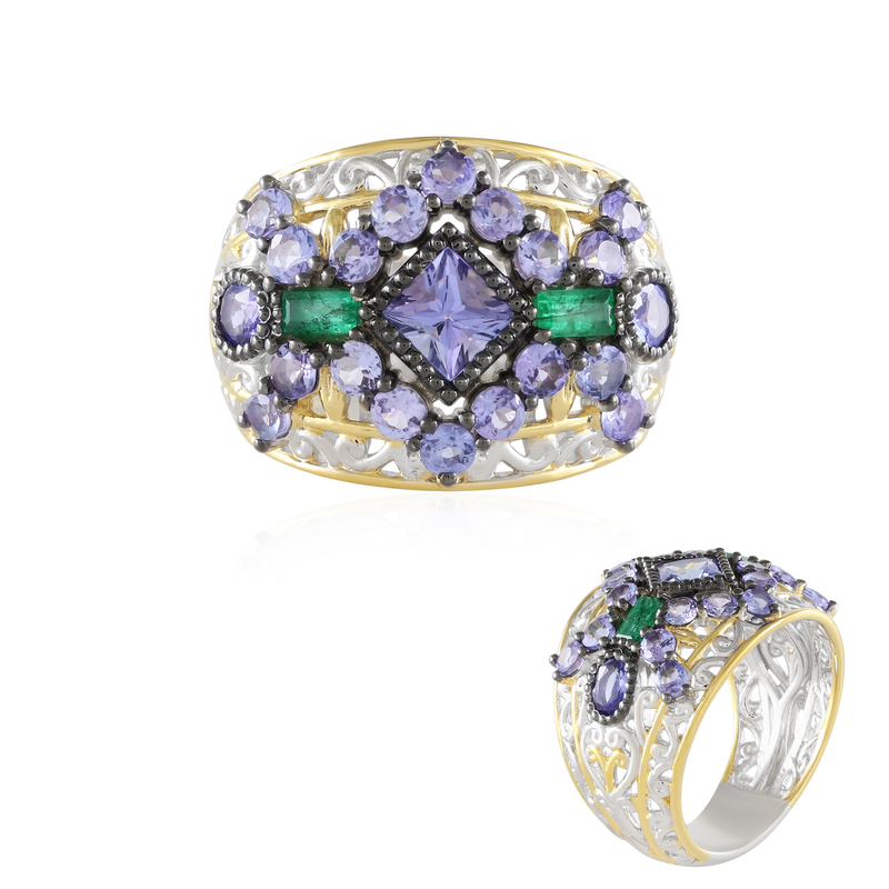 Tansanit-Silberring (Gems en Vogue) Tansanit-Silberring (Gems en Vogue)