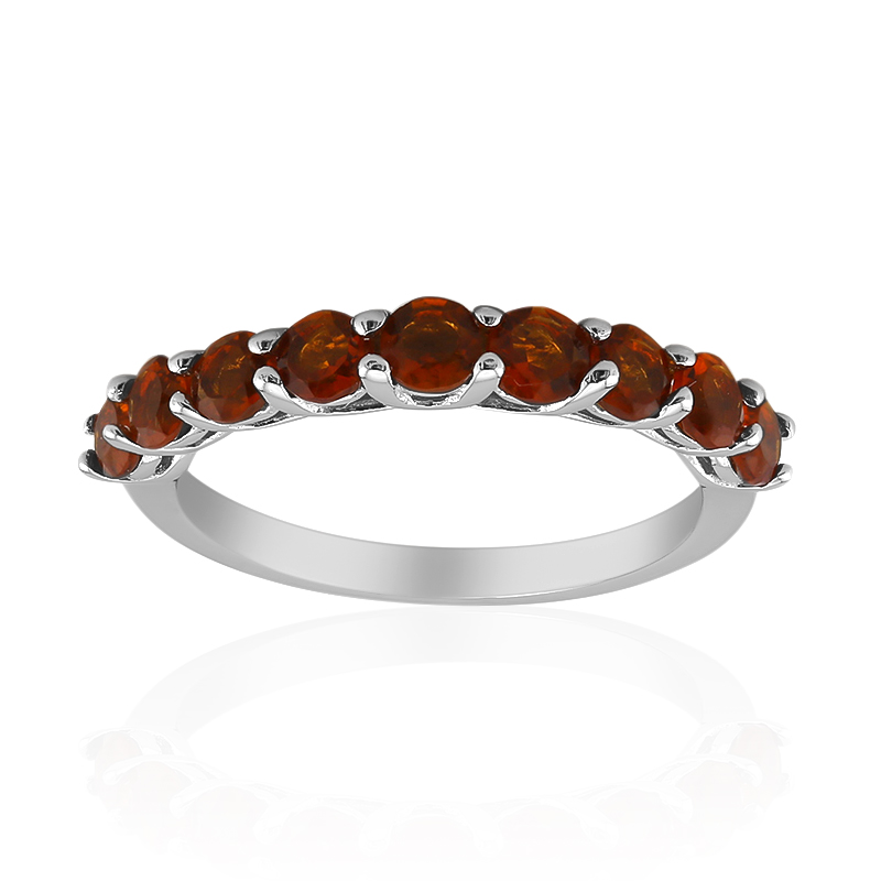 Madeira-Citrin-Silberring