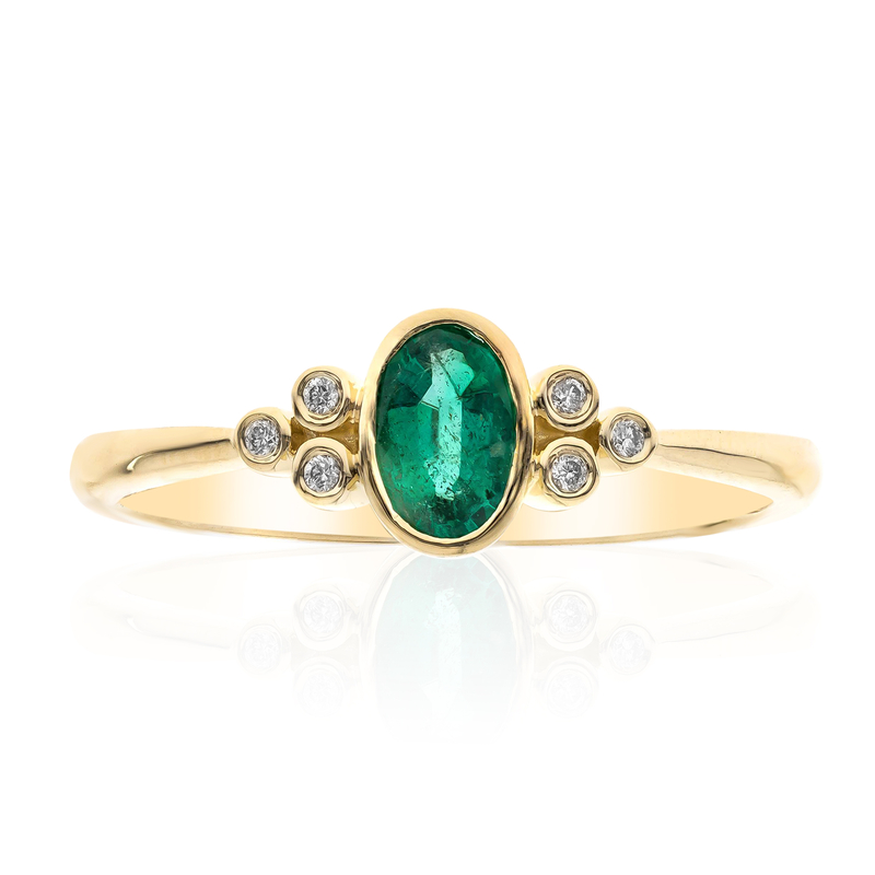 AAA-Sambia-Smaragd-Goldring