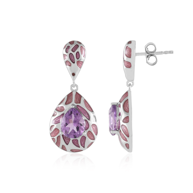 Amethyst-Silberohrringe (Adela Silber)