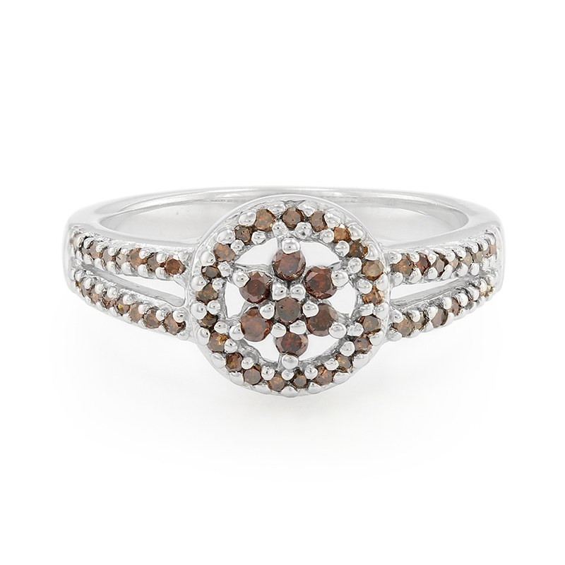Fancy-Diamant-Silberring Fancy-Diamant-Silberring