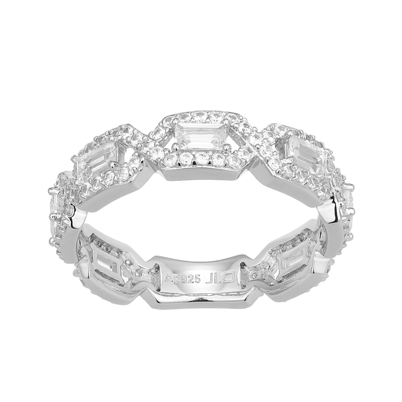 Weißer Topas-Silberring (Adela Silber)