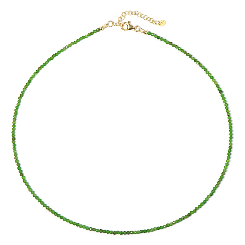 Russischer Diopsid-Silberhalskette Russischer Diopsid-Silberhalskette