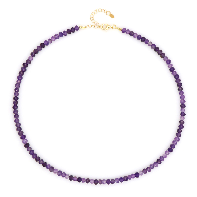 Uruguay-Amethyst-Silberhalskette