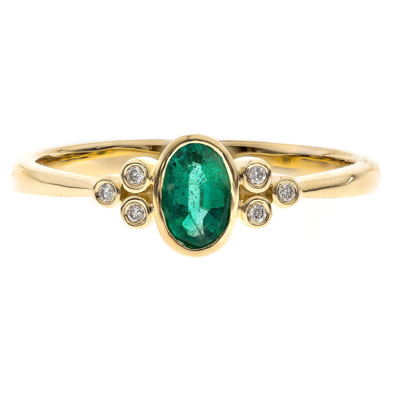 AAA-Sambia-Smaragd-Goldring