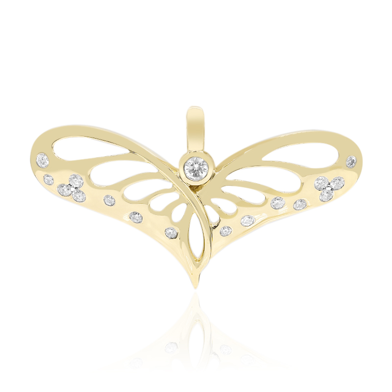 SI1 (G) Brillant-Goldanhänger (Annette) SI1 (G) Brillant-Goldanhänger (Annette)