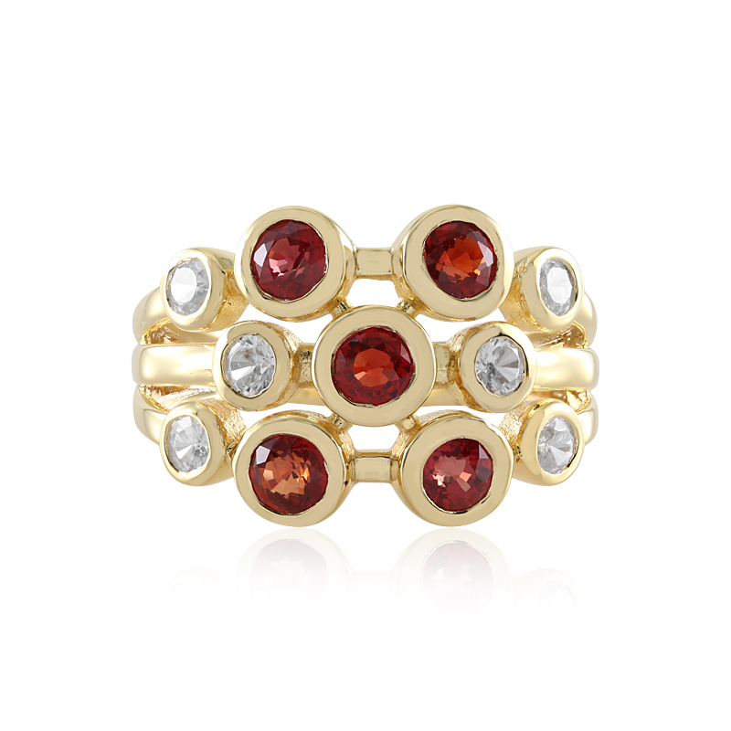 Tansania-Rubin-Silberring (Adela Silber) Tansania-Rubin-Silberring (Adela Silber)