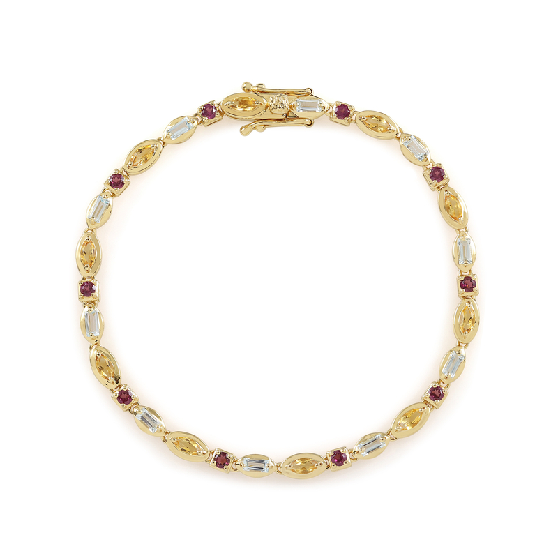 Edelstein-Silberarmband (de Melo Essence)