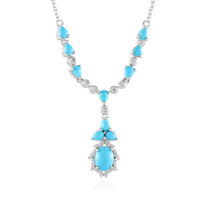 Sleeping Beauty-Türkis-Silbercollier (Faszination Türkis) Sleeping Beauty-Türkis-Silbercollier (Faszination Türkis)
