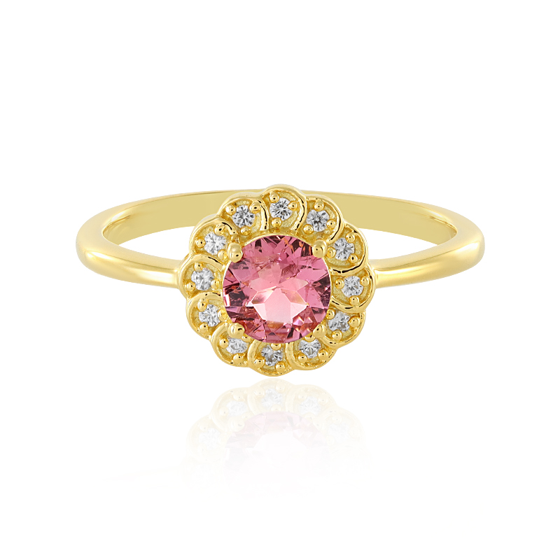 Pinkfarbener Turmalin-Silberring