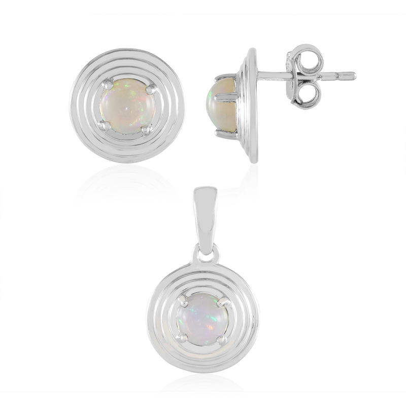 Welo-Opal-Silberset Welo-Opal-Silberset