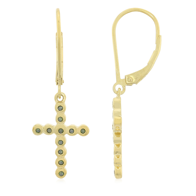 Fancy-Diamant-Silberohrringe Fancy-Diamant-Silberohrringe