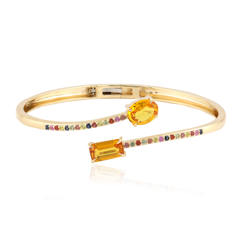 Oranger Ban Ka Cha-Saphir-Goldarmreif