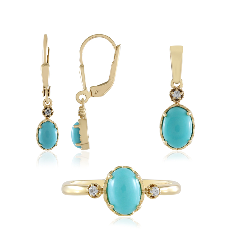 Sleeping Beauty-Türkis-Silberset (Faszination Türkis) Sleeping Beauty-Türkis-Silberset (Faszination Türkis)