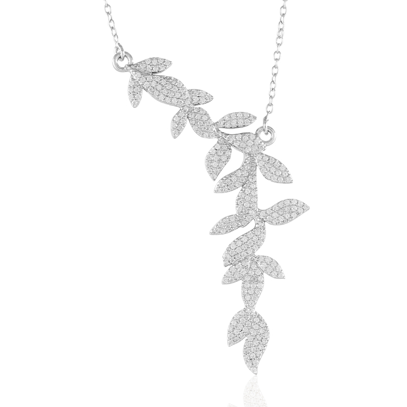 Zirkon-Silbercollier