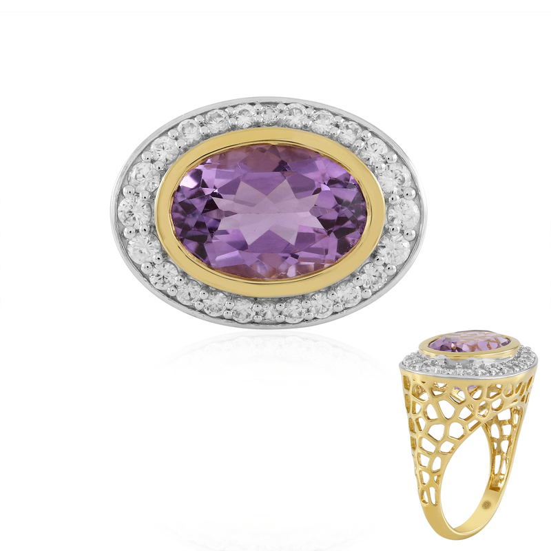 Lavendel-ametist-silverring (Ornaments by de Melo) från Juwelo