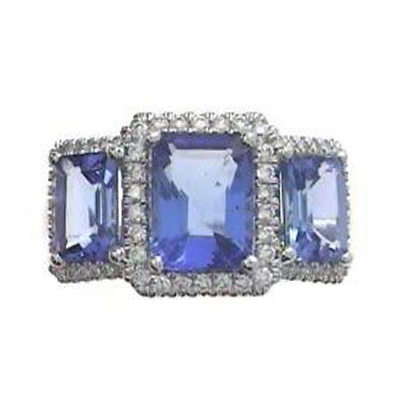 AAA-Tansanit-Goldring (CIRARI) AAA-Tansanit-Goldring (CIRARI)