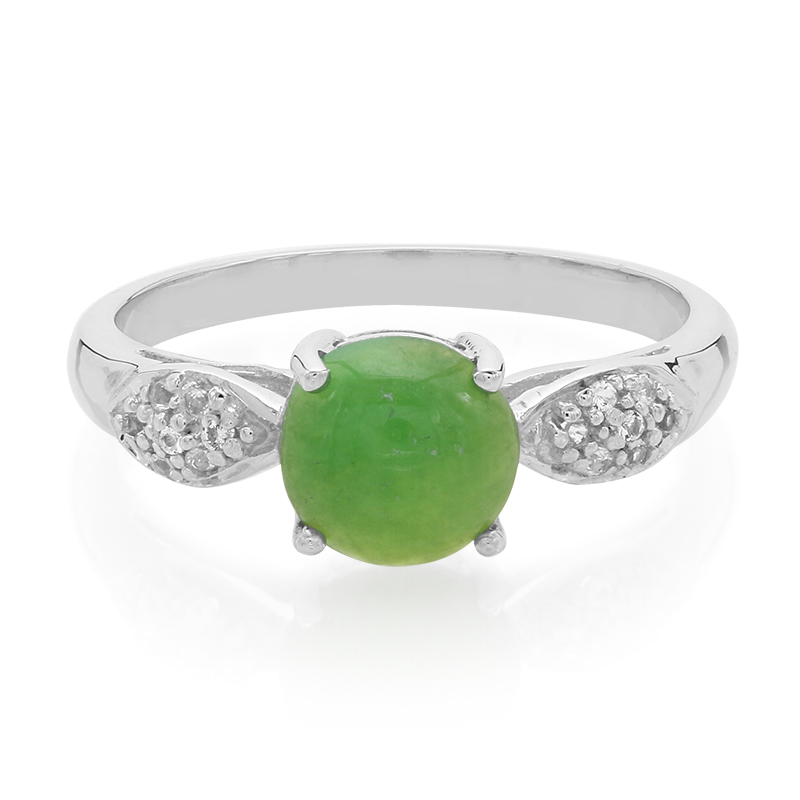 Kaiserlicher Chrysopras-Silberring