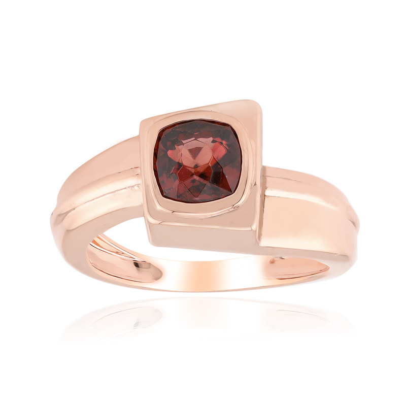 Pinkfarbener Zirkon-Silberring (SAELOCANA)