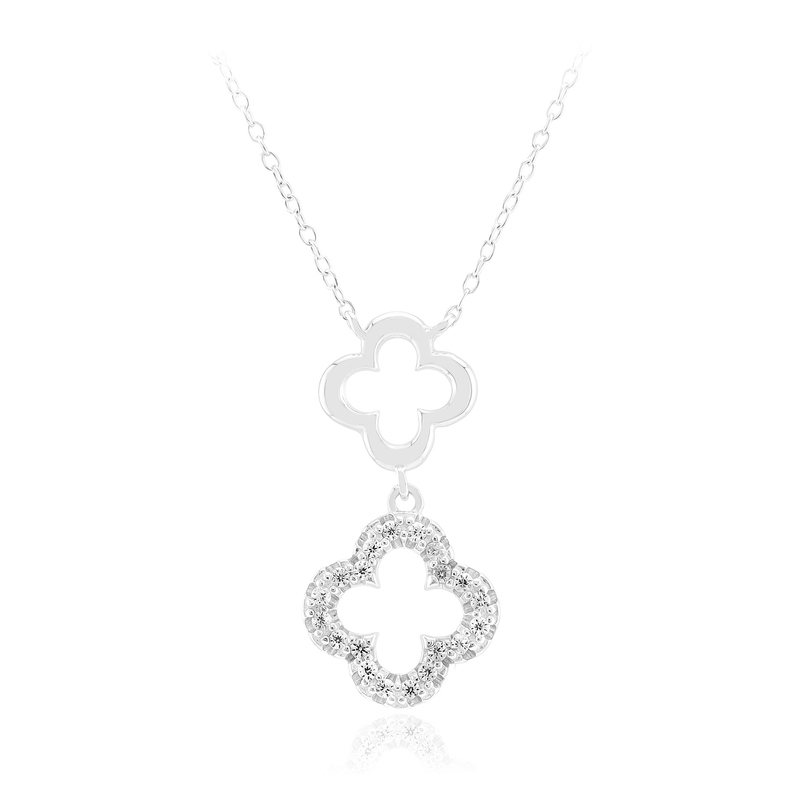 Zirkon-Silbercollier