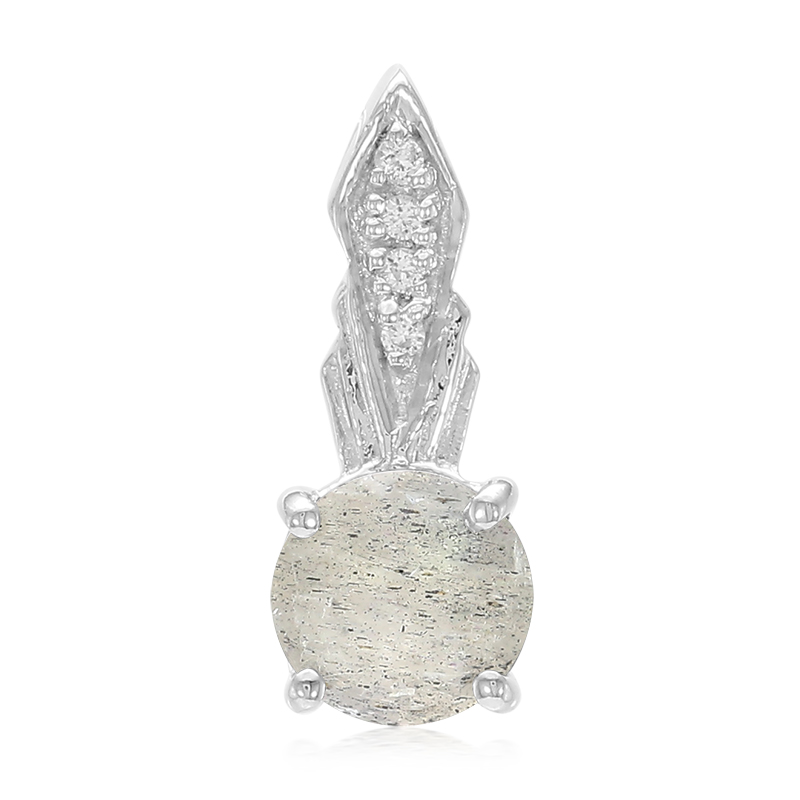 Spektrolith-Silberanhänger