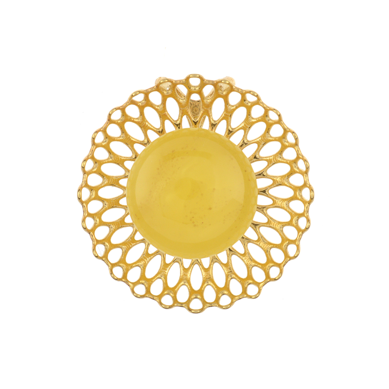 Baltischer Milky-Bernstein-Silberanhänger (dagen)