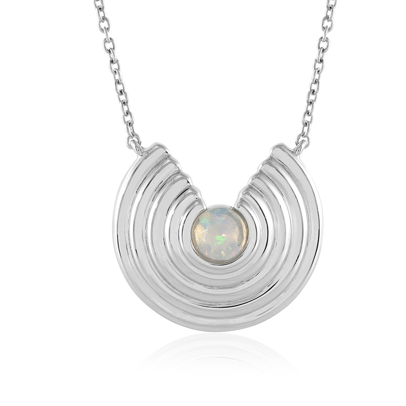 Welo-Opal-Silbercollier (de Melo)