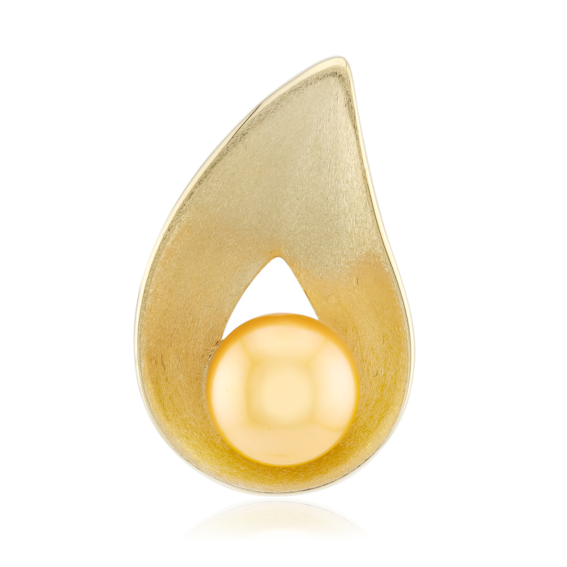 Goldene Süßwasserzuchtperlen-Silberanhänger (TPC)