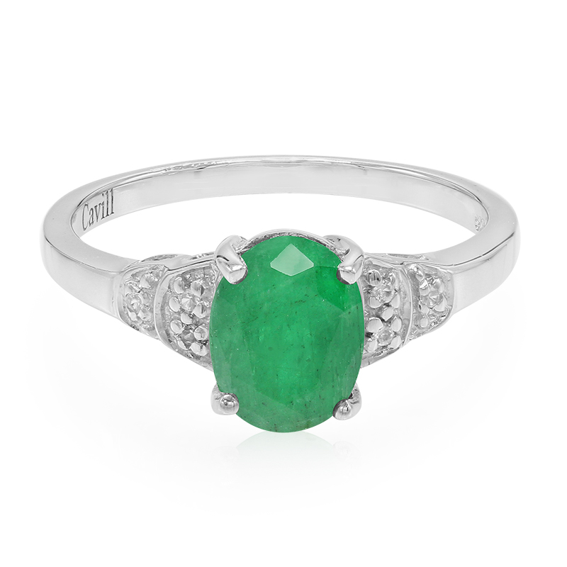 Bahia-Smaragd-Silberring Bahia-Smaragd-Silberring