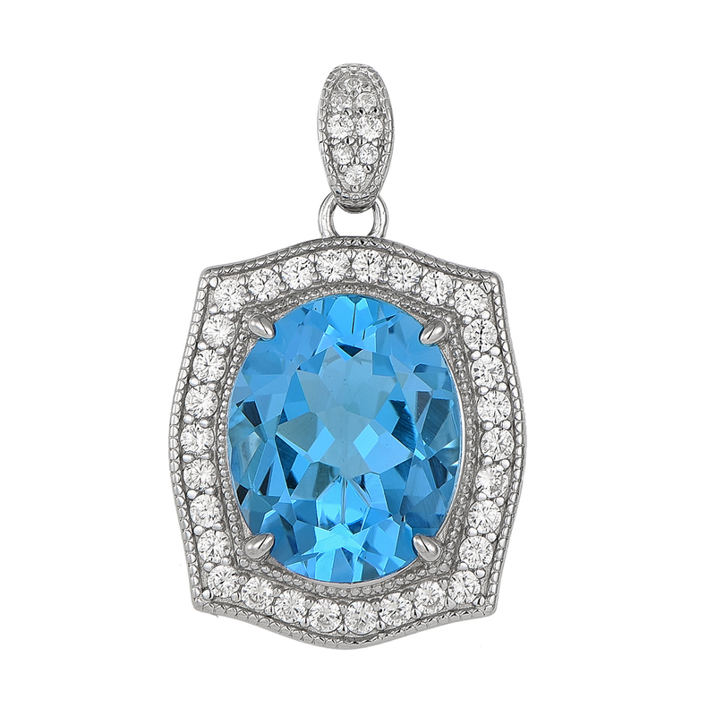 Marambaia-Topas-Silberanhänger Marambaia-Topas-Silberanhänger