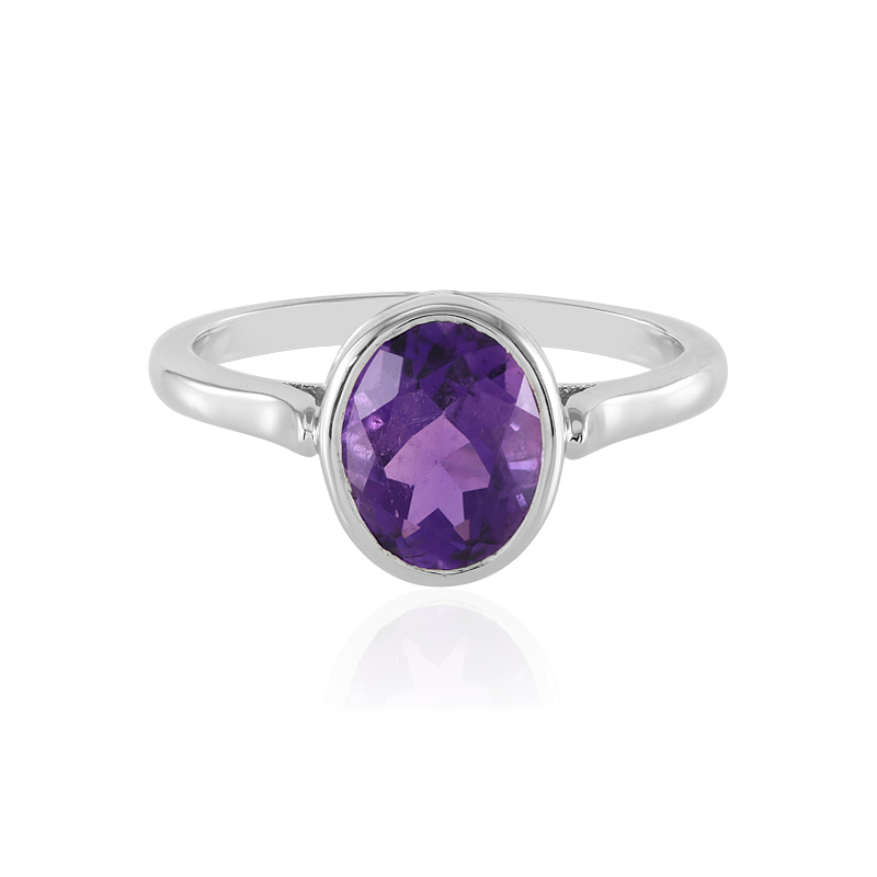 Sibirischer Amethyst-Silberring Sibirischer Amethyst-Silberring
