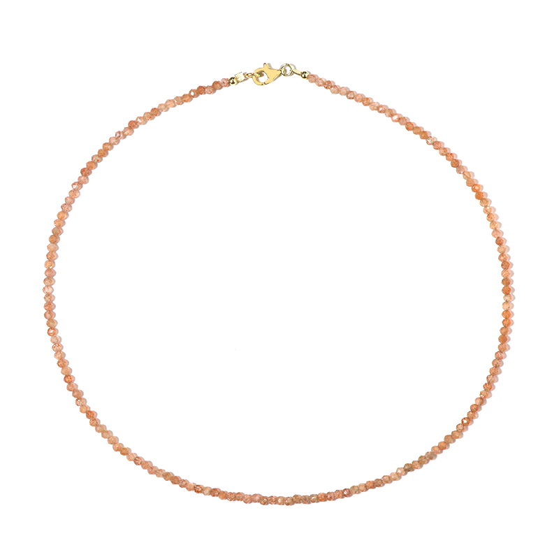 Sonnenstein-Silberhalskette